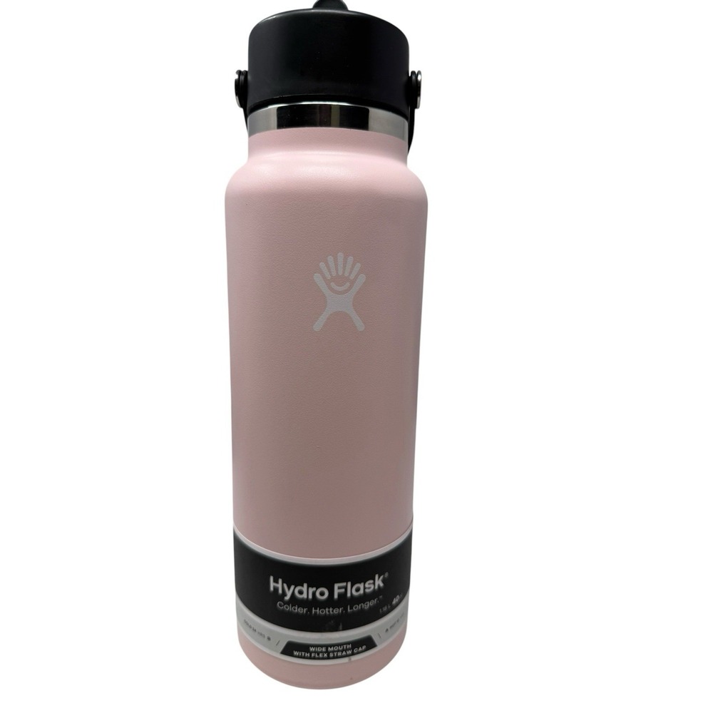 Hydro Flask 40 oz Wide Mouth Flex Straw Bottle Trillium Purple - Small Dent